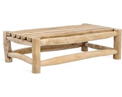 Barney Salontafel - Teak Hout - Tuinmeubelen - 120x70x35cm - Zonder Glas