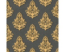Barok behang Behang barok Vliesbehang Grijs 959815 | Koop behang bij BRICOFLOR