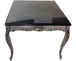 Barok eettafel - zwart zilver