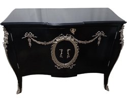 Barok luxe zwarte commode