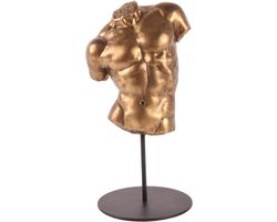 Baroque - Decoratief beeld of figuur - Buste Man resin 26 cm - 26x14x12 - Polyresin