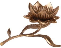 Baroque - Decoratief beeld of figuur - Deco blad koper 15,5 cm - 7.5x15.5x13 - Brass