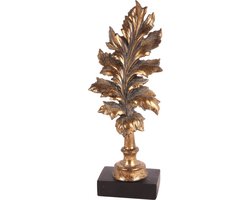 Baroque - Decoratief beeld of figuur - Deco Blad op standaard resin 38.5cm - 38.5x12x8 - Polyresin