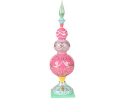 Baroque - Decoratief beeld of figuur - Decoratie Boom 38,5 cm - Roze - Resin - 38.5x10.5x10.5 - Polyresin