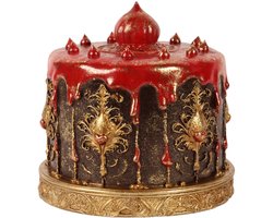 Baroque - Decoratief beeld of figuur - Decoratie Taart 20 cm - Bruin - Resin - 20x21x21 - Polyresin