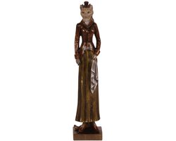 Baroque - Decoratief beeld of figuur - Kat resin 29 cm - 29x6x5 - Polyresin