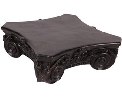 Baroque - Decoratief beeld of figuur - Pedestal 21 cm - Zwart - Resin - 8x21x21 - Polyresin