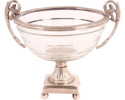 Baroque - Decoratieve schaal - Bonbonnière koper 15.5 cm - 13x15.5x15.5 - Brass+glass