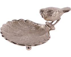 Baroque - Decoratieve schaal - Deco presenteerschaal Vogel koper 18 cm - 8x14.5x18 - Brass