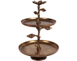 Baroque -Etagère - Taartplateau allu 42.5 cm - 42.5x30x30 - Aluminium