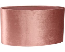 Baroque - Lampenkap - Lampenkap 40 cm - Ovaal - Roze - Stof - 21x40x20 - Fabric