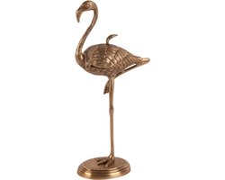 Baroque - Opberger - Deco opbergdoos Flamingo koper 29 cm - 29x7x15 - Brass