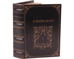 Baroque - Opberger - Opbergboek Jurisprudentie 23 cm - Zwart - 23x16.5x5.5 - Pu Leather