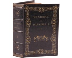 Baroque - Opberger - Opbergboek Scientifique et Industrie 23 cm - Zwart - 23x16.5x5.5 - PU Leather