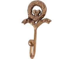 Baroque - Ophanghaak - Kapstokhaak koper 8.6 cm - 8x6.5x3.5 - Brass