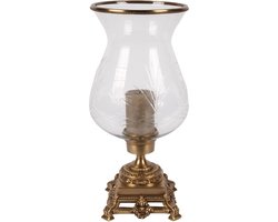 Baroque - Windlicht - Windlicht Samira 50 cm - Goud - Koper / Glas - 50x24x24 - Brass+glass