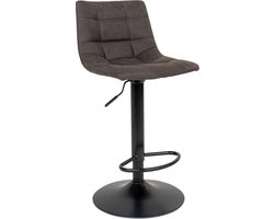 Barstoel Donkergrijs - 43x43x88-108cm - Retro/Vintage - Gewicht 6kg