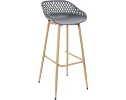 Barstoel Malaga - Barkruk Tuin - Stijlvol en Duurzaam voor Binnen & Buiten - 76 cm