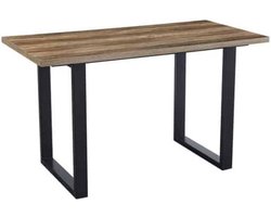 Bartafel 'Alexander' 160 cm Decor Mango - H 93 cm, Poten metaal 8x4 cm, blad , decor, ABS boord, - Top 36 mm