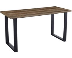Bartafel 'Alexander' 180 cm Decor Mango - H 93 cm, Poten metaal 8x4 cm, blad , decor, ABS boord, - Top 36 mm
