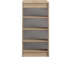 Bartafel Aravis 115x50 met opbergruimte - eik