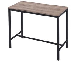 Bartafel Babette | 120 x 60 x 95 cm | Bruin-zwart