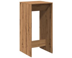 Bartafel | Bistrotafel | Hoge tafel | Eettafel 51x50x103,5 cm bewerkt hout artisanaal eikenkleur