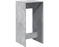 Bartafel | Bistrotafel | Hoge tafel | Eettafel 51x50x103,5 cm bewerkt hout betongrijs