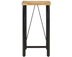 Bartafel | Bistrotafel | Hoge tafel | Eettafel 55x55x107 cm massief mangohout en ijzer