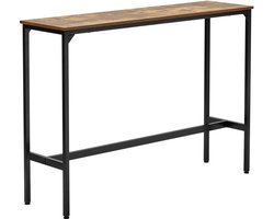 Bartafel Bistrotafel Pubtafel Met Stevig Metalen Frame, Smalle & Lange Keukentafel Eettafel (1397 X 381 X 991mm), Veelzijdige Tafel Voor Woonkamers, Feestjes, Pubs, Eetkamers En CaféS