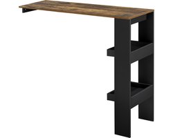 Bartafel Bromoella wandmontage 120x45x106 cm zwart eiken
