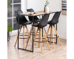 Bartafel Dover – metaal / eikdecor – 120cm x 60cm