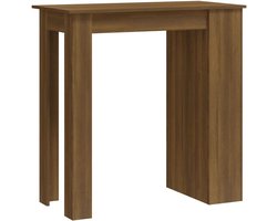 Bartafel met Opbergruimte 102x50x103.5cm Spaanplaat Eikenhout - Bistro & Keukentafel