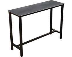 Bartafel Milano - 120cn - Voor binnen - Keuken en woonkamer - Marmer look - 4 to 6 personen - Donkergrijs