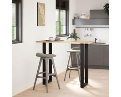 Bartafelpoten U-vorm - Tafelonderstel set - Statafel maken - Verstelbare poten - 40 x 110 cm - Zwart