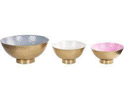 BARU - Decoratieve schalen set van 3 - Goud - IJzer