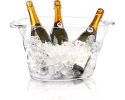 BarUp Wijnkoeler met Handvaten - IJsemmer - Bierkoeler - Champagnekoeler - Champagne Emmer - Kunststof - 47x29x(H)23cm