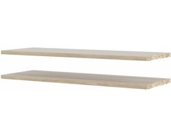 Base wandkast 2 losse legplanken 75,5x26,5, eiken decor.