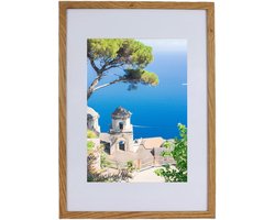 BASIC Serie - Fotolijst - 29,7x42 cm - MDF - Eikenkleur - Passe-partout 21x30 cm