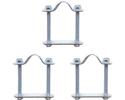 Basil Crate Mounting Set - Bevestigingsset voor Basil Rotan Manden - RVS
