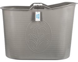 Bath Bucket® - Grijs - 185L - Mobiele Badkuip - Zitbad - Ligbad - IJsbad - Ice Bath - Incl. Slurfje en Kraantje