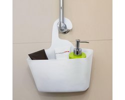 Bath & Shower Douche Caddy - Ophangbaar - Doucherek - Douchemand - Wit