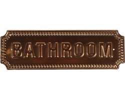 Bathroom Deurplaat