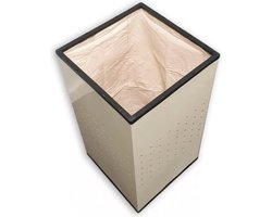 Bathroom Essentials Wasmand - Crème - 31,5 x 31,5 x 59cm - 60 Liter