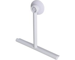 Bathroom solutions Raamwisser - raamtrekker - douchewisser - wit - pp kunststof - 22 x 24 x 3 cm