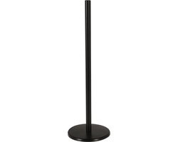 Bathroom Solutions Toiletrollen houder - RVS - 45 cm - mat zwart - voor 5 rollen - Toiletpapier houder