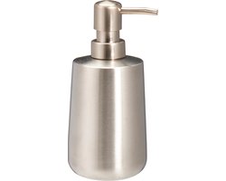 Bathroom Solutions Zeeppompje / Dispenser Artistic - rvs - zilver - 8 x 17 cm - 300 ml - badkamer/keuken accessoires