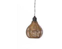 Batterij 1x Hanglamp Rattan 15LM, Patio