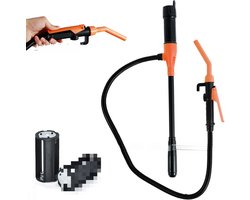 Batterij aangedreven (niet inbegrepen), vloeistoftransporterende pomp, elektrische vloeistofhevelpomp, multifunctionele draagbare pomp, afneembare elektrische waterpomp, olieaftapbuis, draagbare olieafzuigpomp, zelfrijdende slangoliepomp, oranje