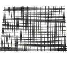 Batucada - Bamboo - Plantaardige Placemat - oogt zoals Rubber - Anti Slip - 1 stuk - Zwart - 43 x 31,5cm – Onderhoudsvriendelijk – Onderlegger - Tafeldecoratie